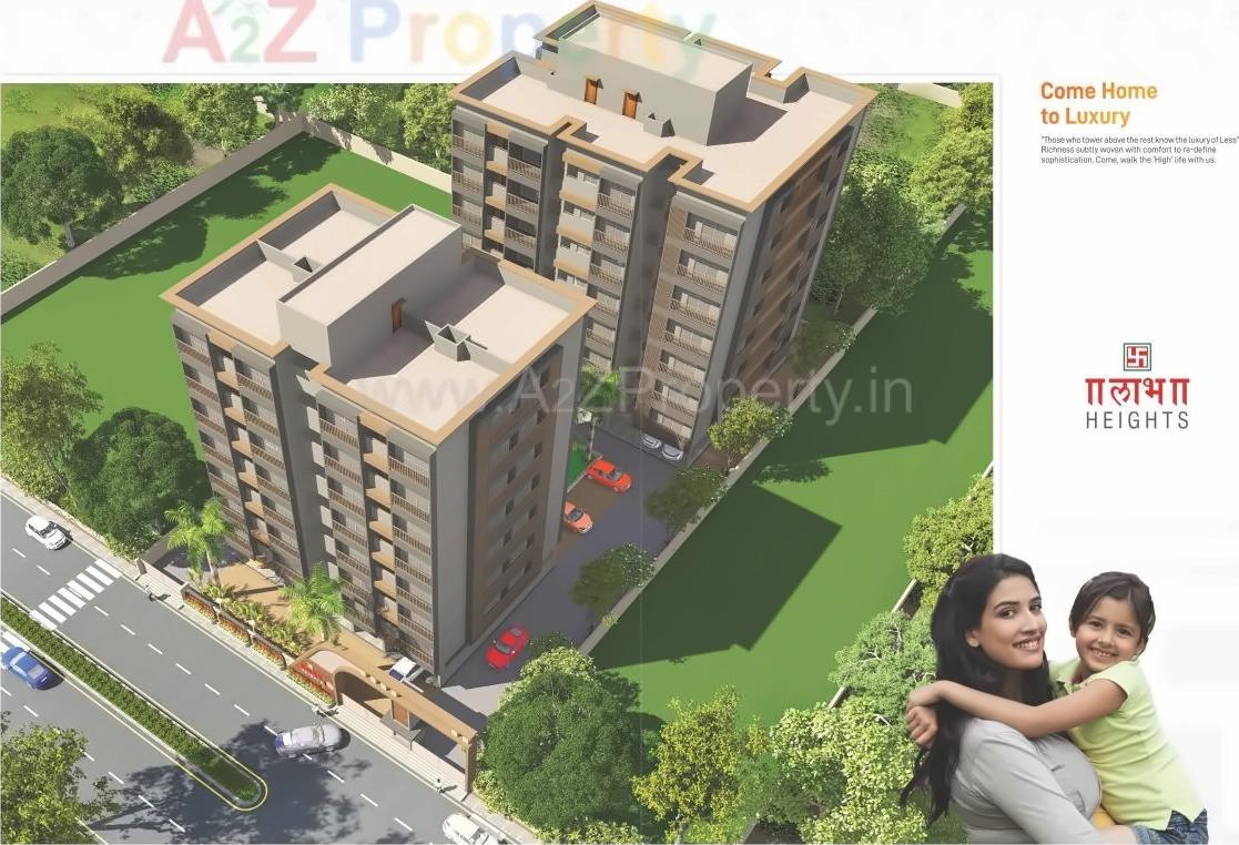 3D Elevation of real estate project Labh Heights located at Pethapur, Gandhinagar, Gujarat