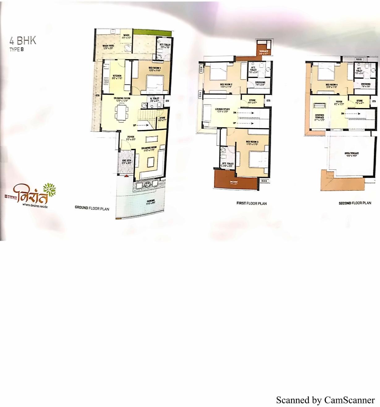Layout of real estate project Labh Nirant located at Kudasan, Gandhinagar, Gujarat