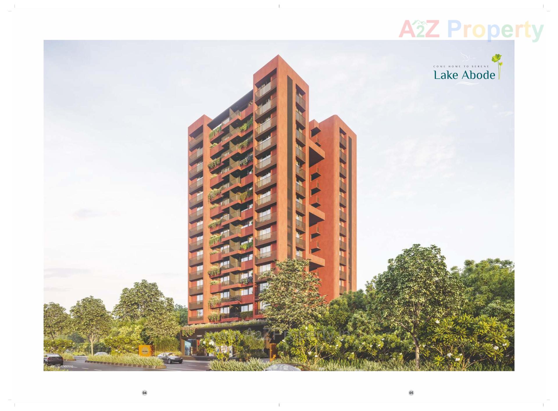 3D Elevation of real estate project Lake Abode located at Khoraj, Gandhinagar, Gujarat