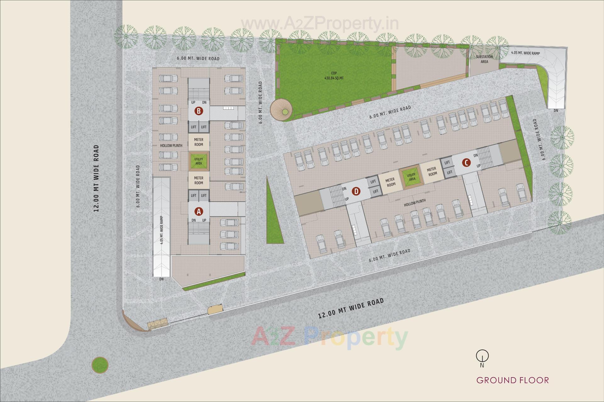 Layout of real estate project Lalji Luminous located at Kalol, Gandhinagar, Gujarat