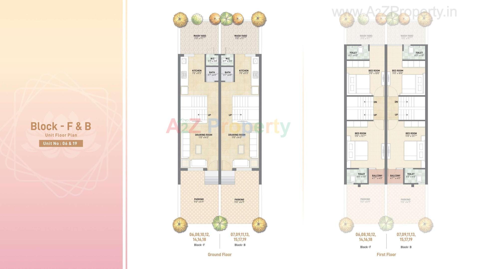 Layout of real estate project Laxmi Park located at Kalol, Gandhinagar, Gujarat