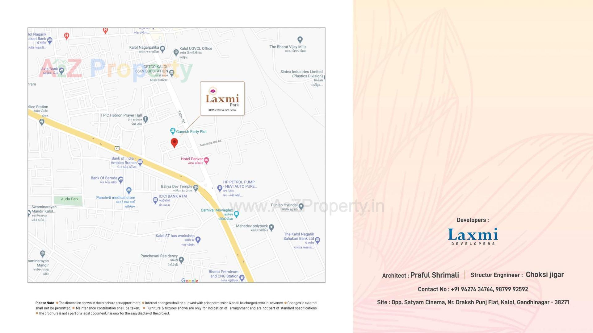  of real estate project Laxmi Park located at Kalol, Gandhinagar, Gujarat