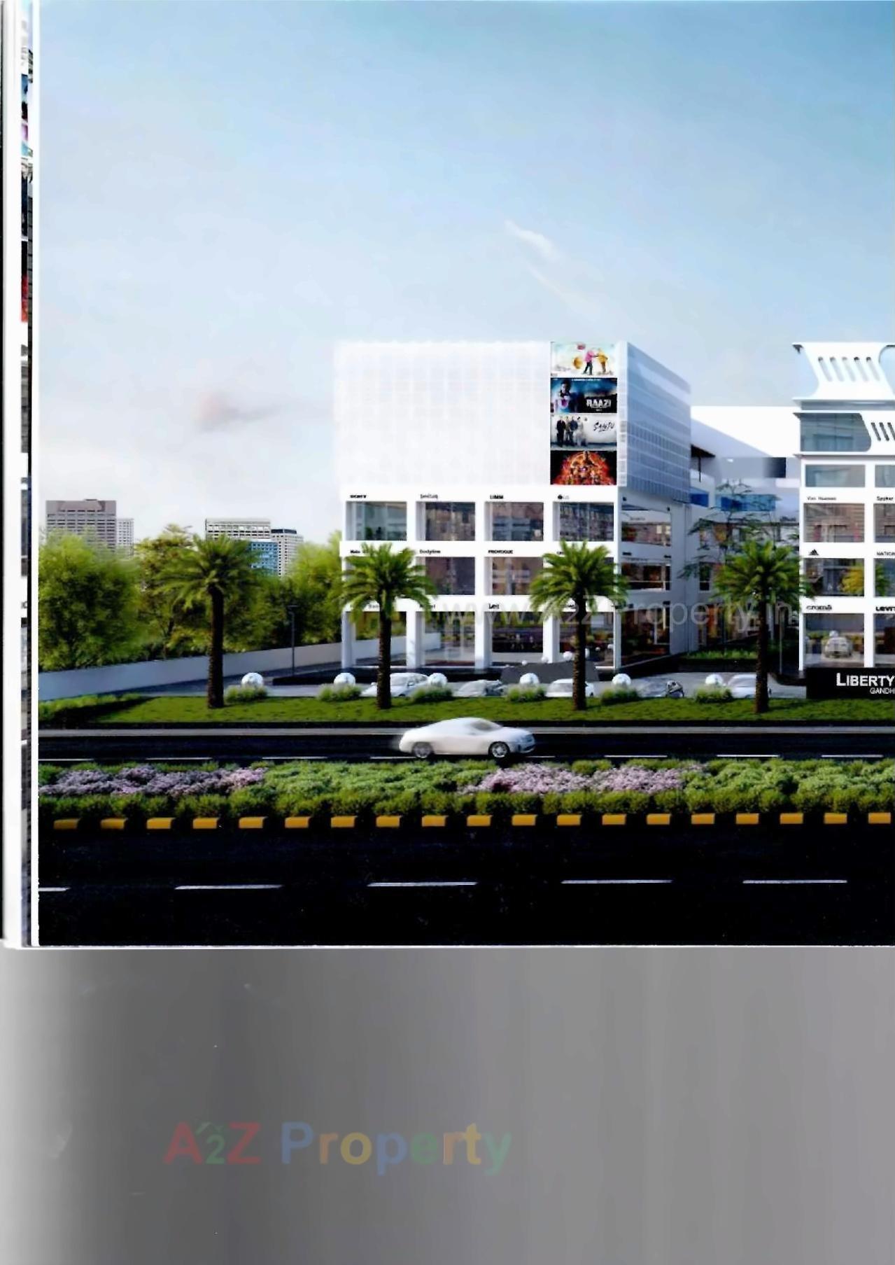 3D Elevation of real estate project Liberty Square located at Indroda, Gandhinagar, Gujarat