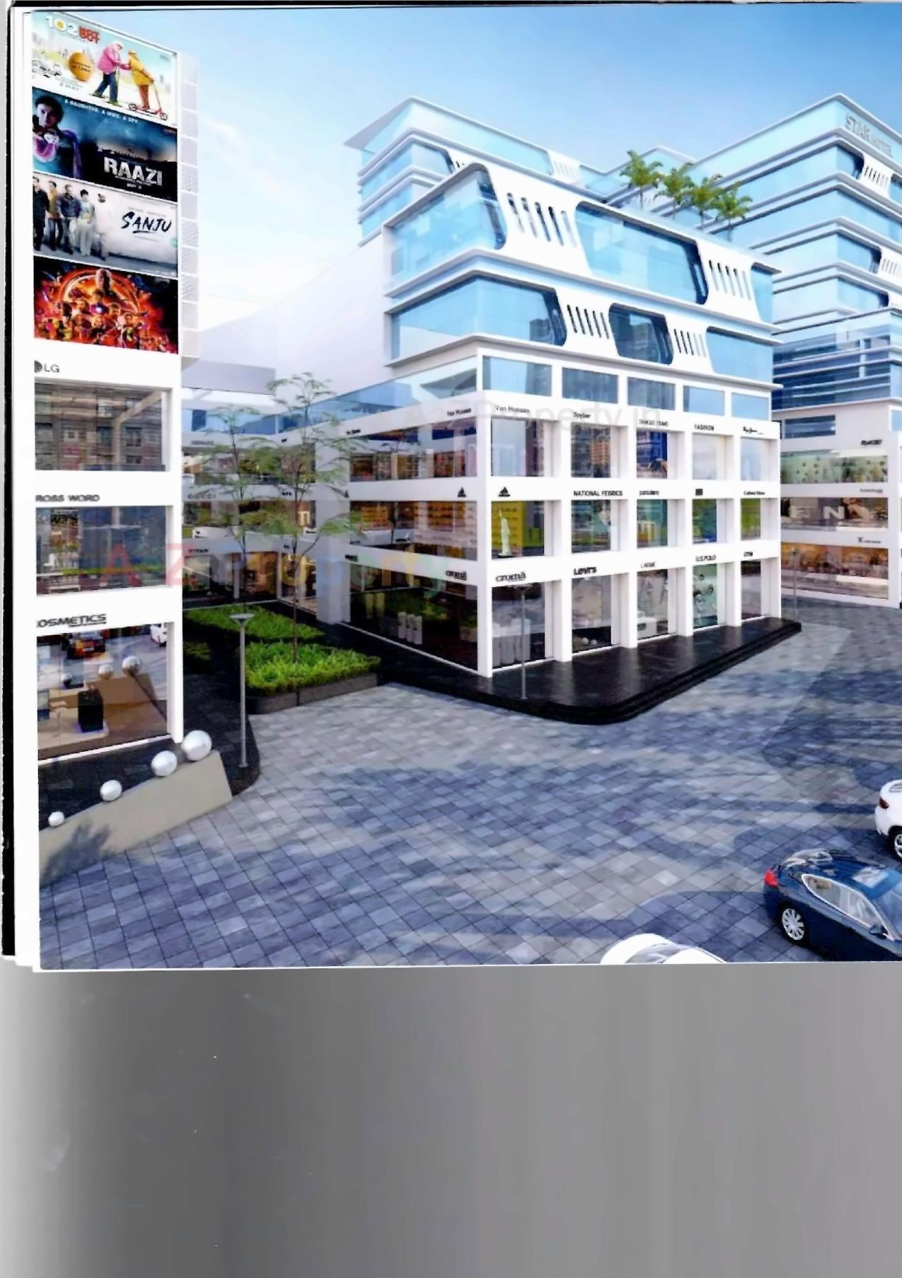 3D Elevation of real estate project Liberty Square located at Indroda, Gandhinagar, Gujarat