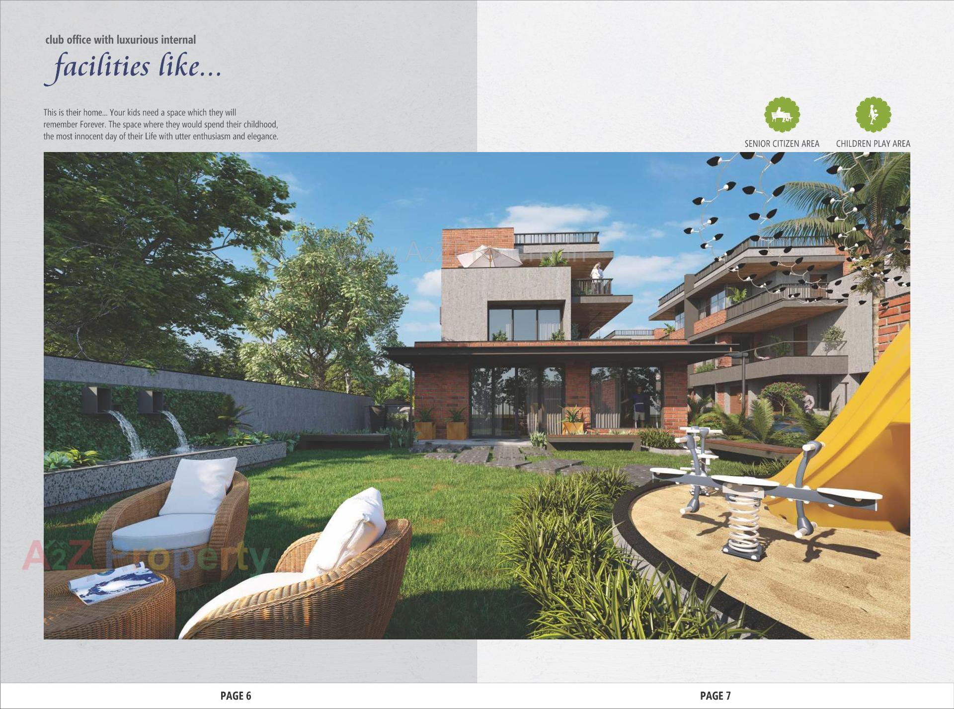3D Elevation of real estate project Love Kush Villa located at Raysan, Gandhinagar, Gujarat