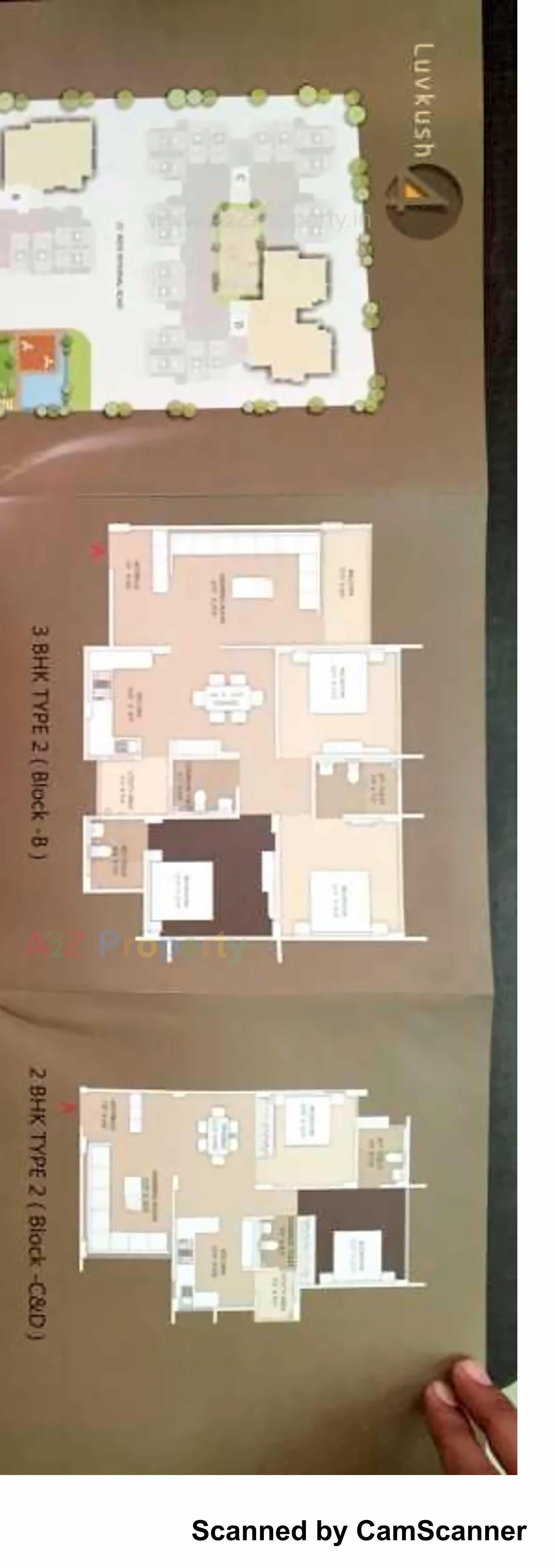 Layout of real estate project Luvkush located at Raisan, Gandhinagar, Gujarat
