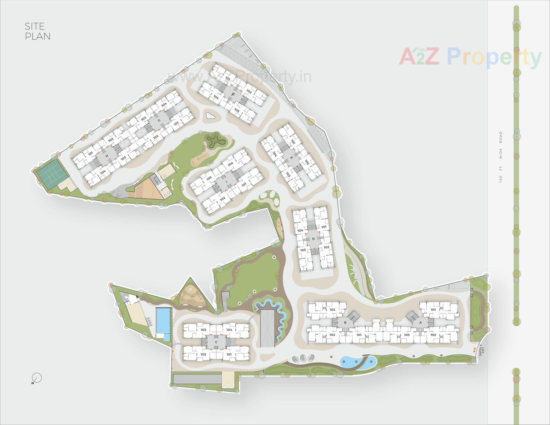 Layout of real estate project Luxuria located at Santej--rakanpur, Gandhinagar, Gujarat