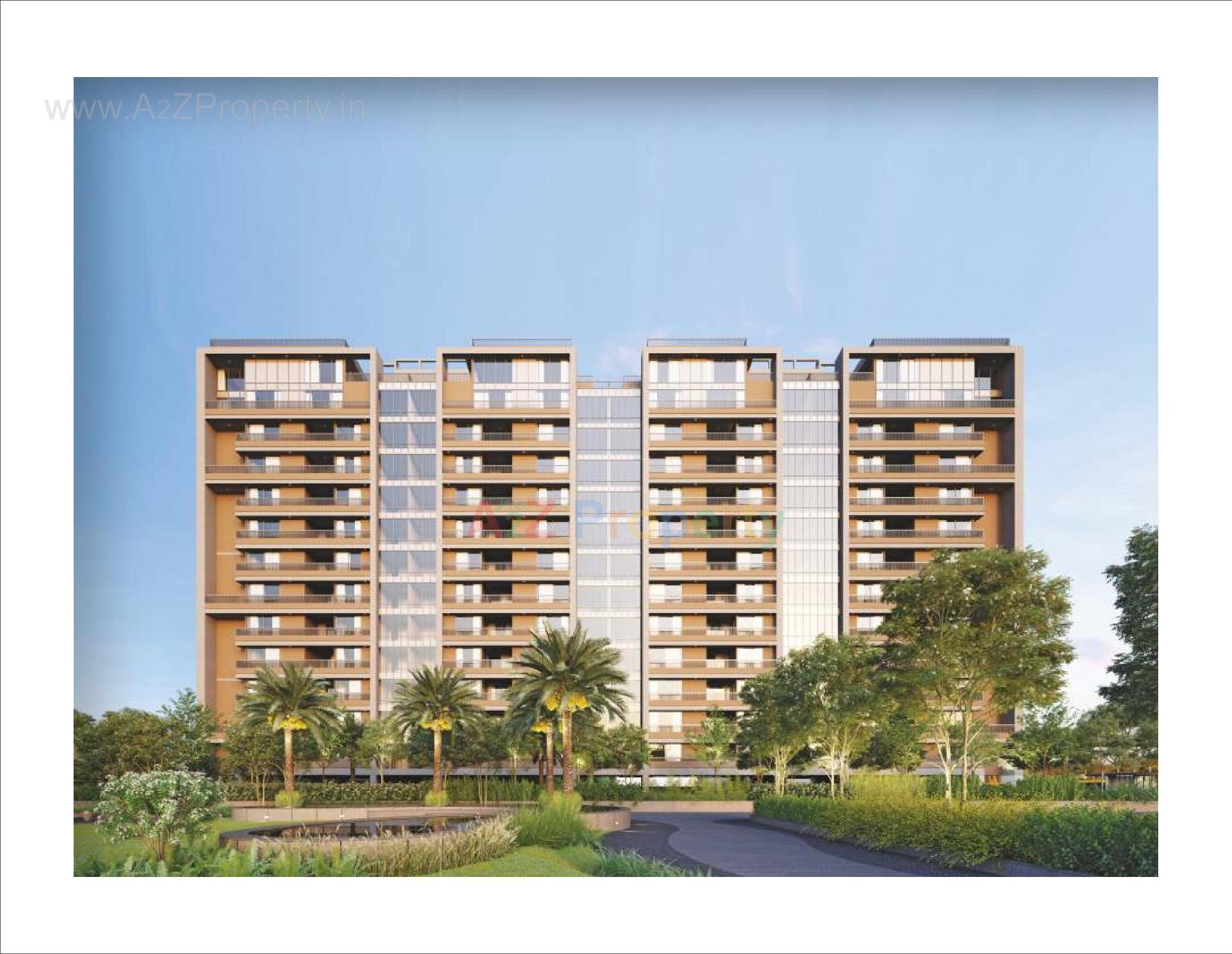3D Elevation of real estate project Luxuria located at Santej--rakanpur, Gandhinagar, Gujarat