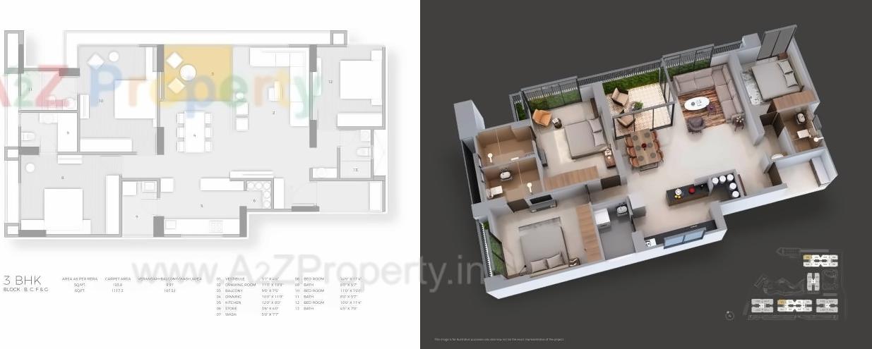 Layout of real estate project Luxuria located at Gandhinagar, Gandhinagar, Gujarat