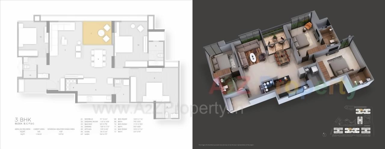 Layout of real estate project Luxuria located at Gandhinagar, Gandhinagar, Gujarat