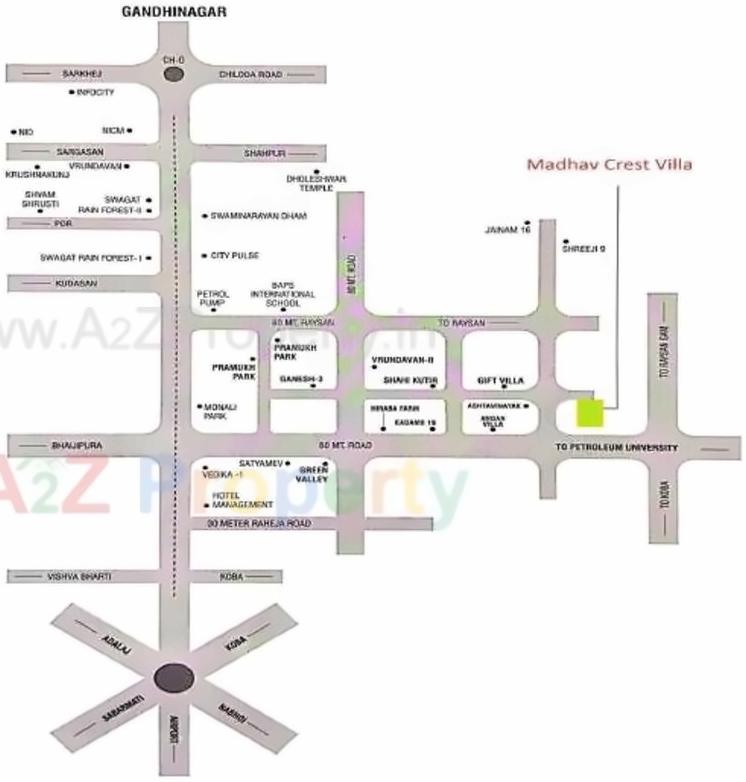  of real estate project Madhav Crest Villa located at Gandhinagar, Gandhinagar, Gujarat