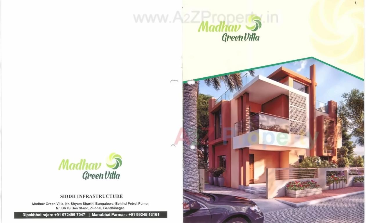  of real estate project Madhav Green Villa located at Zundal, Gandhinagar, Gujarat