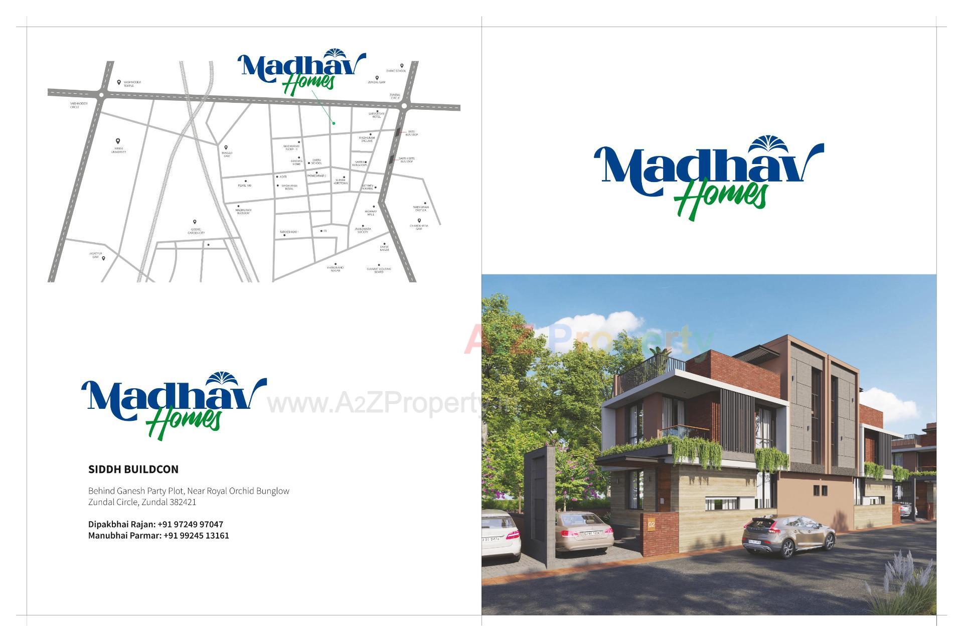  of real estate project Madhav Homes located at Zundal, Gandhinagar, Gujarat