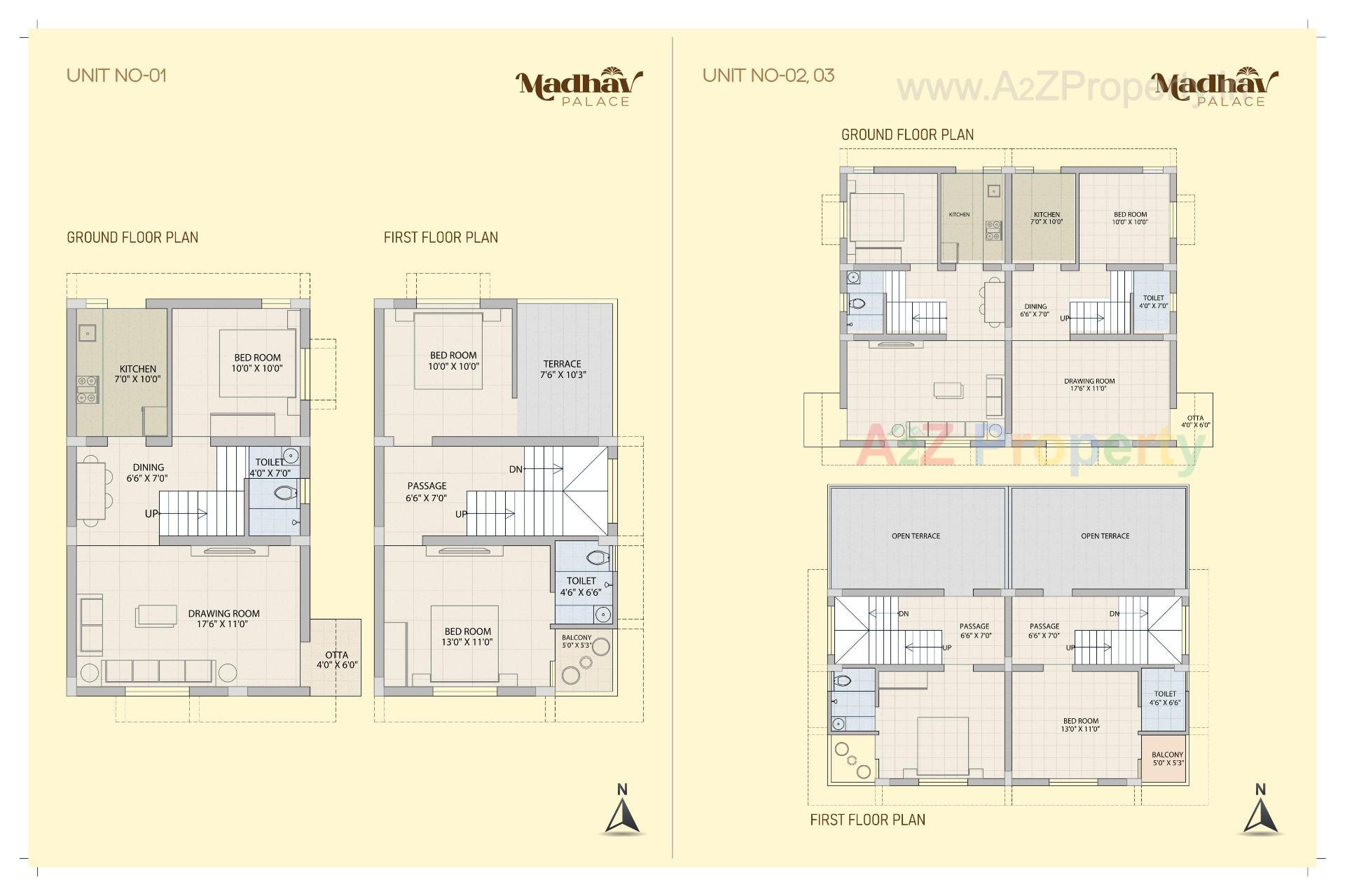 Layout of real estate project Madhav Palace located at Zundal, Gandhinagar, Gujarat