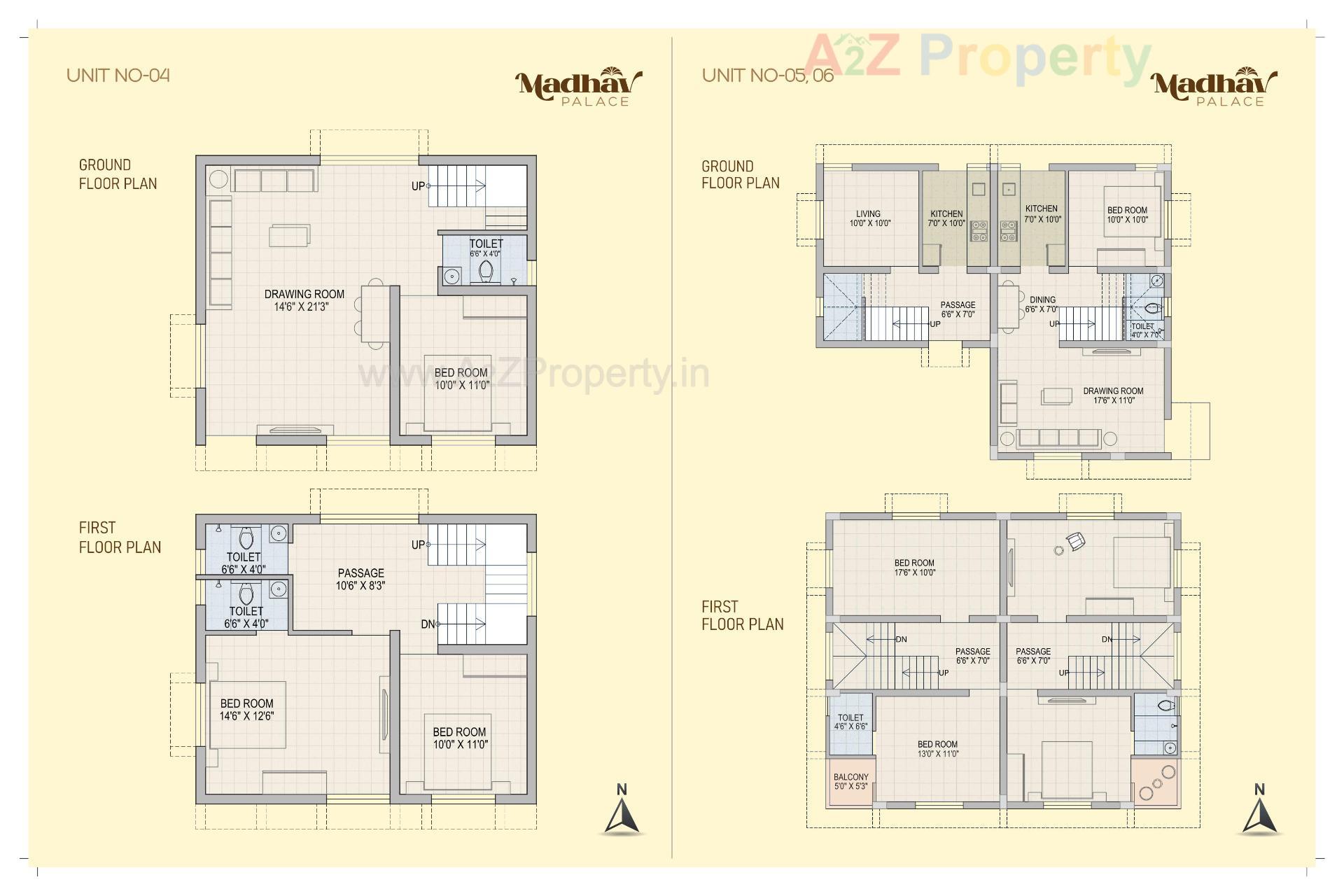Layout of real estate project Madhav Palace located at Zundal, Gandhinagar, Gujarat