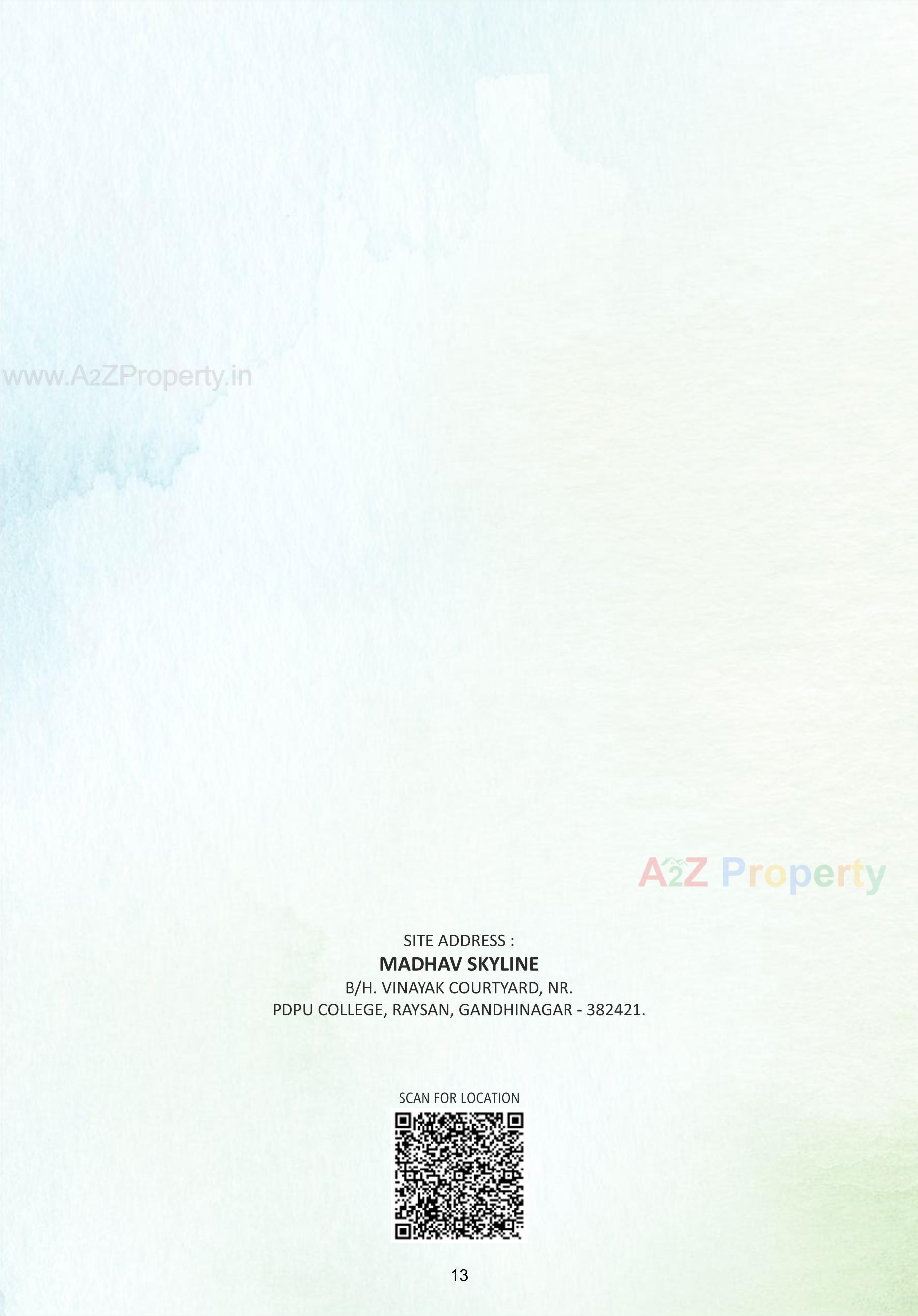  of real estate project Madhav Skyline located at Raysan, Gandhinagar, Gujarat