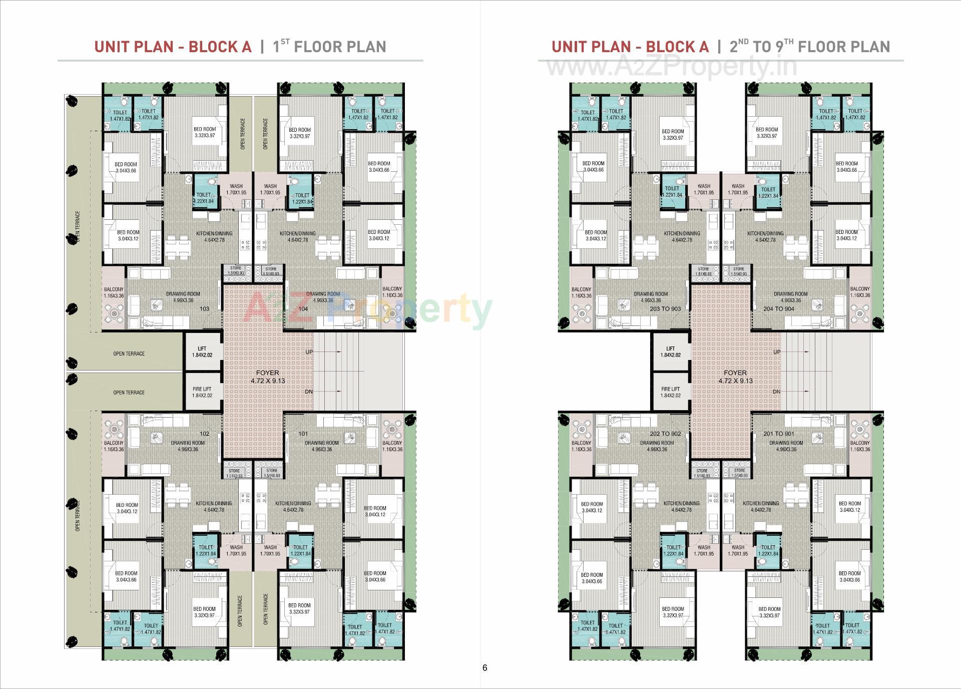 Layout of real estate project Madhav Skyline located at Raysan, Gandhinagar, Gujarat