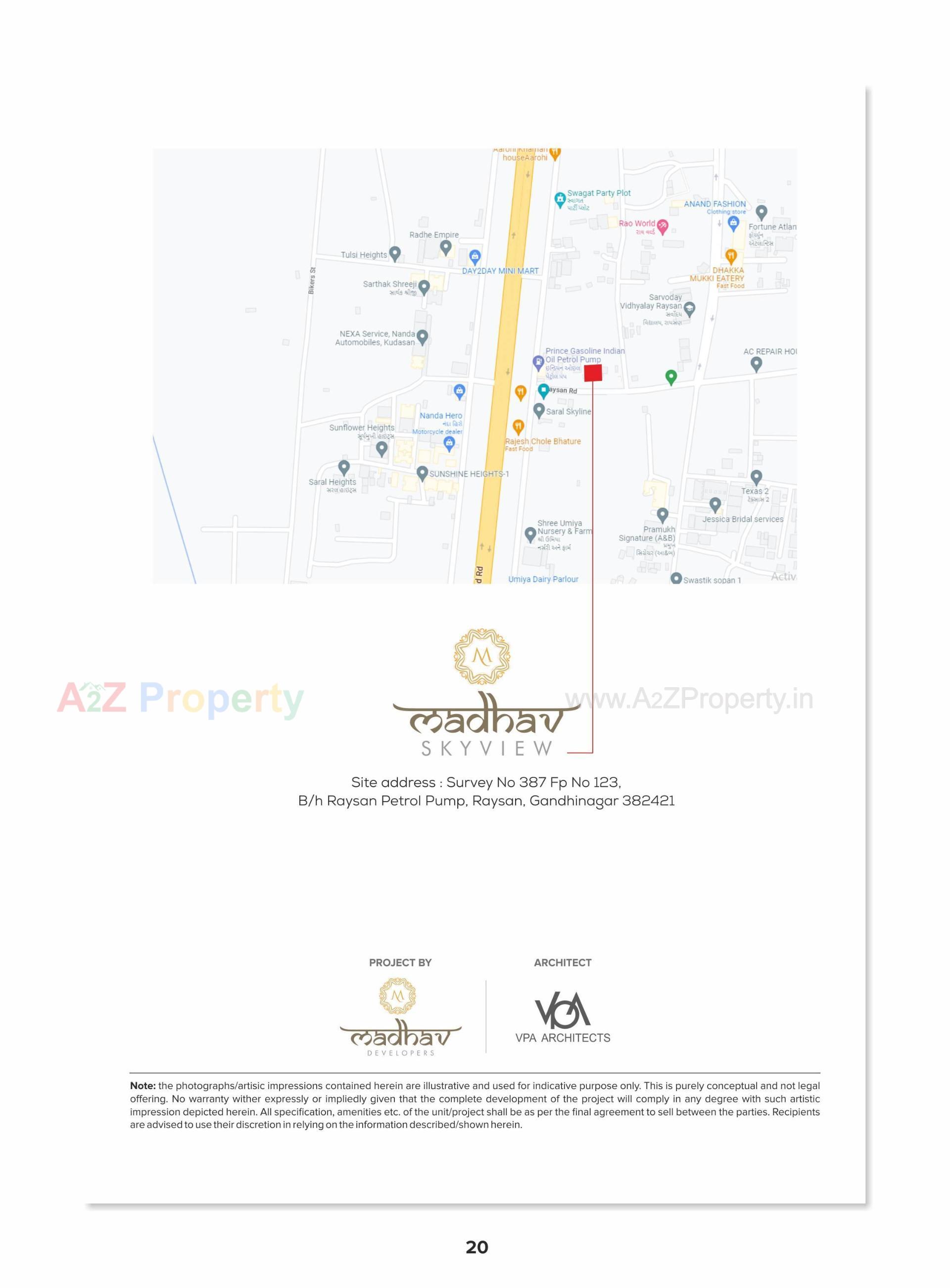 of real estate project Madhav Skyview located at Kudasan, Gandhinagar, Gujarat