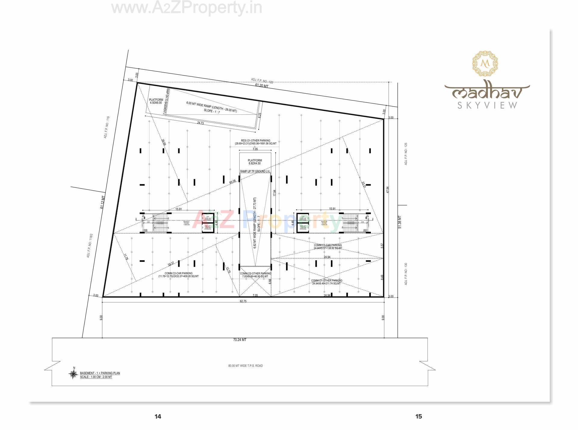  of real estate project Madhav Skyview located at Kudasan, Gandhinagar, Gujarat