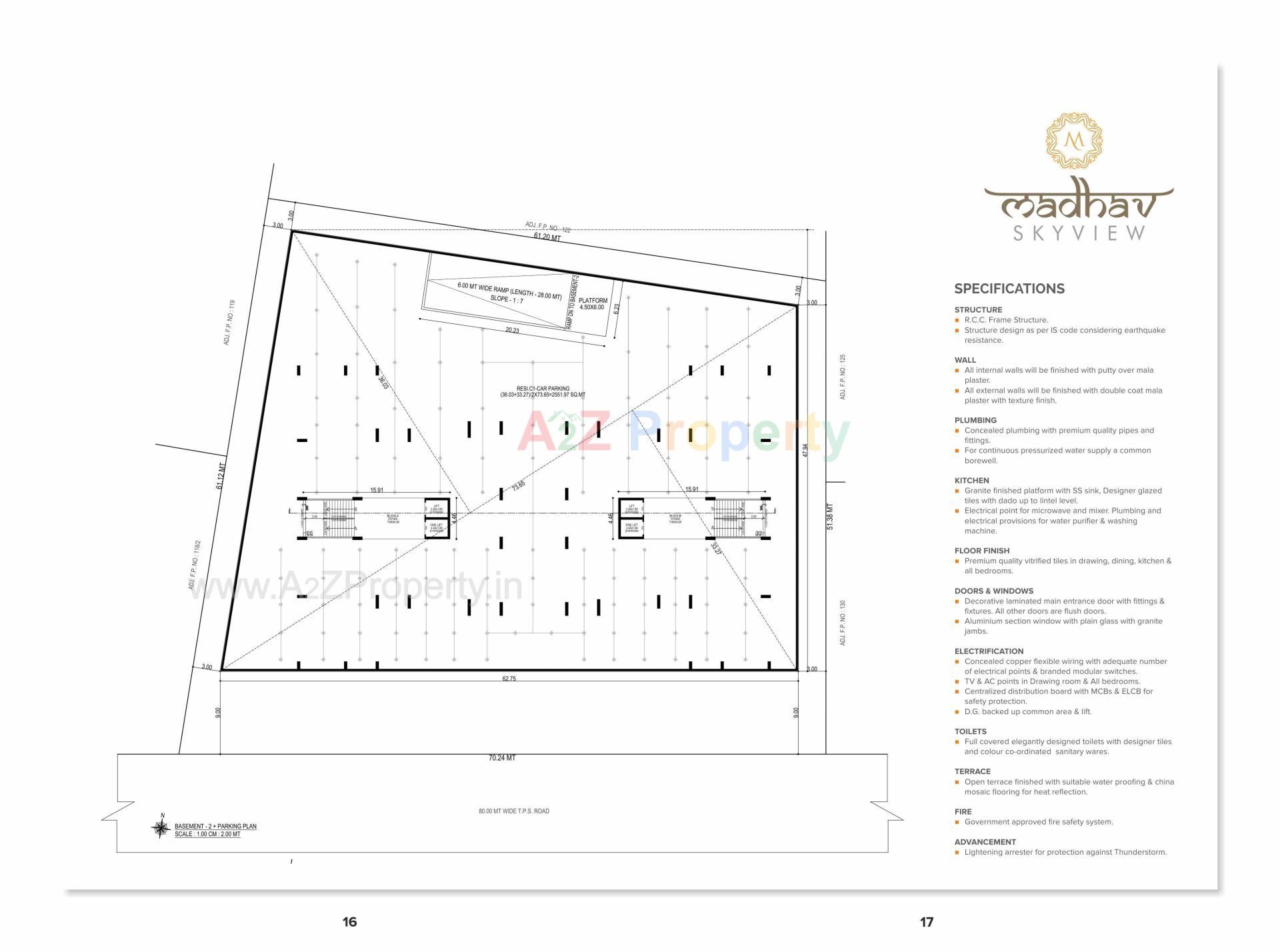  of real estate project Madhav Skyview located at Kudasan, Gandhinagar, Gujarat