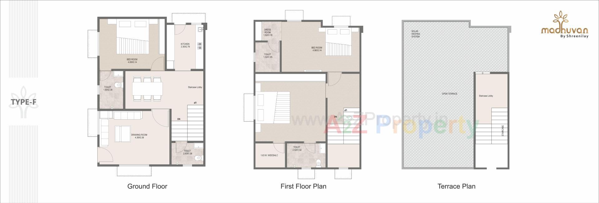 Layout of real estate project Madhuvan By Shreenilay located at Mansa, Gandhinagar, Gujarat