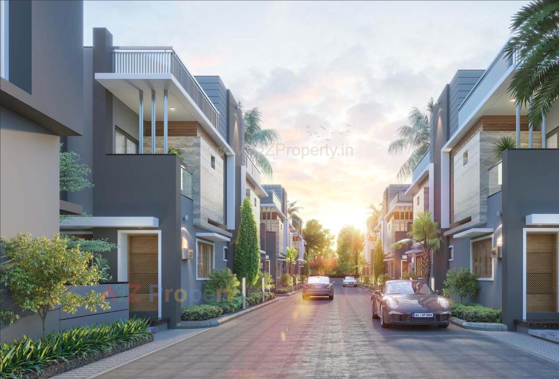 3D Elevation of real estate project Madhuvan By Shreenilay located at Mansa, Gandhinagar, Gujarat