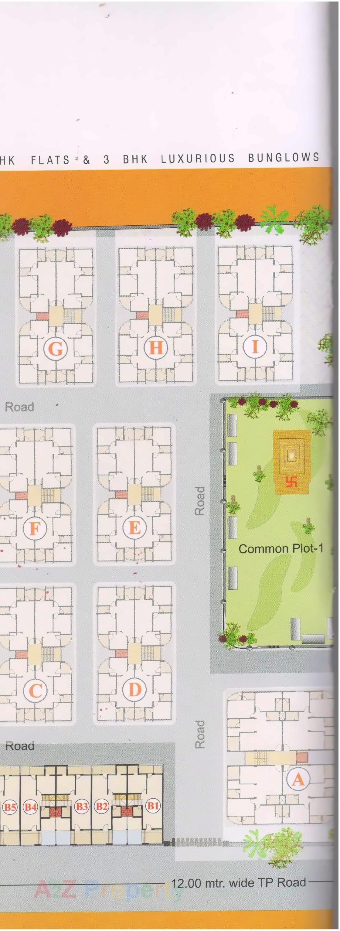 Layout of real estate project Mahalaxmi located at Pethapur, Gandhinagar, Gujarat