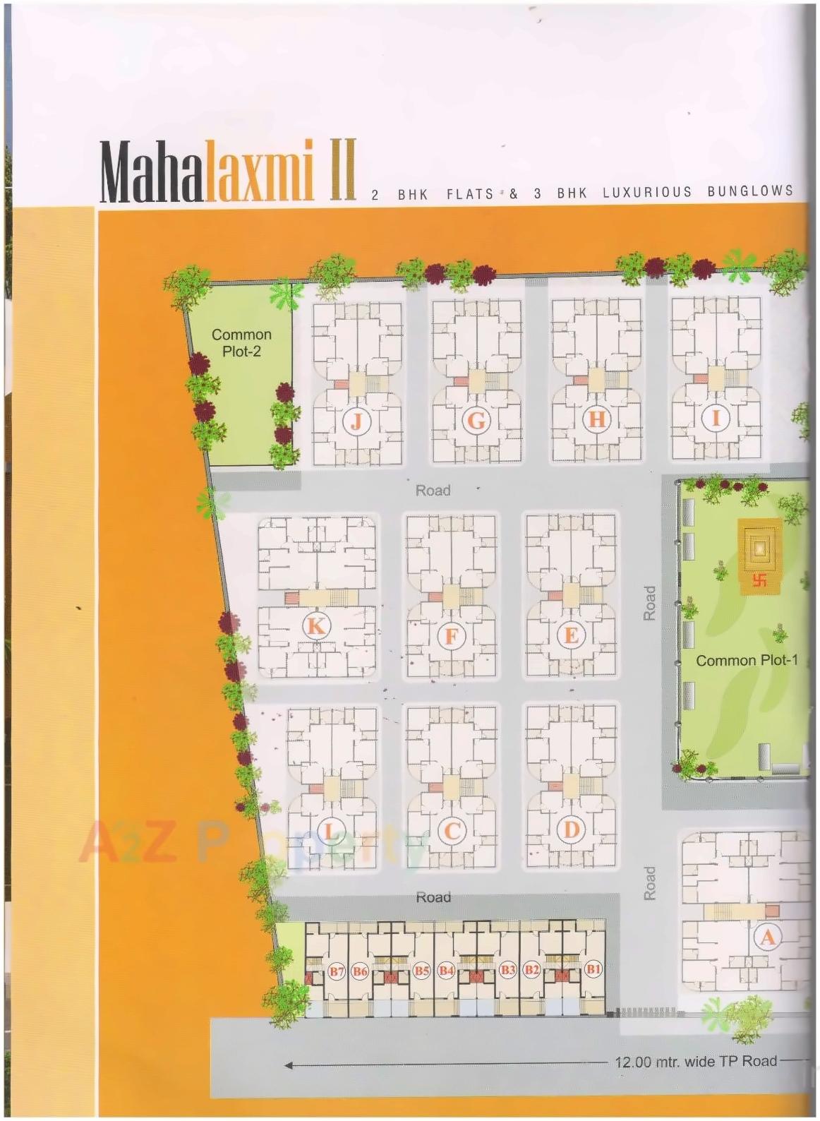 Layout of real estate project Mahalaxmi located at Pethapur, Gandhinagar, Gujarat