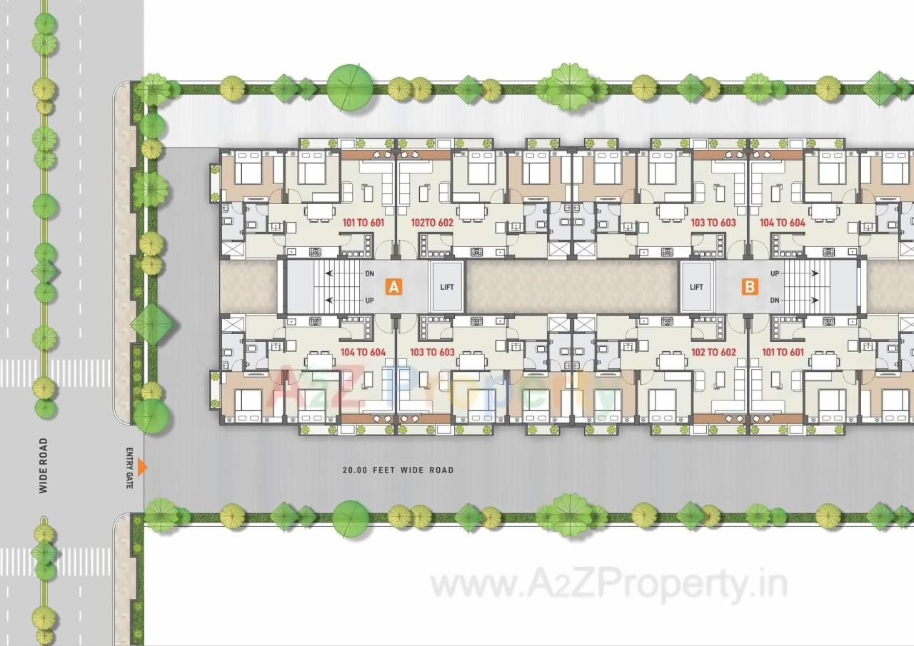 Layout of real estate project Mahalaxmi Rivasa located at Gandhinagar, Gandhinagar, Gujarat