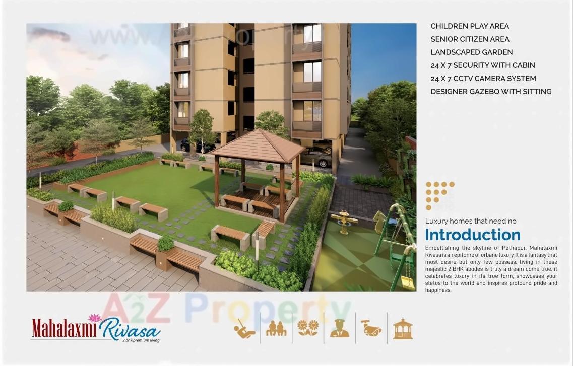 3D Elevation of real estate project Mahalaxmi Rivasa located at Gandhinagar, Gandhinagar, Gujarat