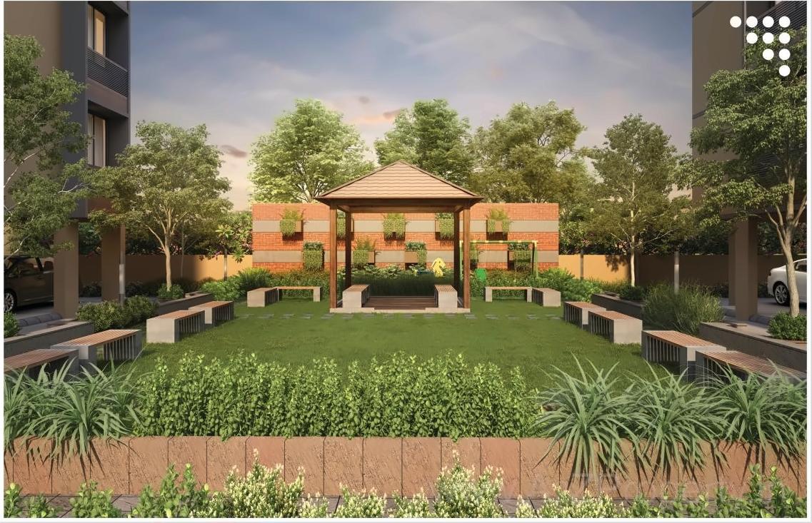 3D Elevation of real estate project Mahalaxmi Rivasa located at Gandhinagar, Gandhinagar, Gujarat