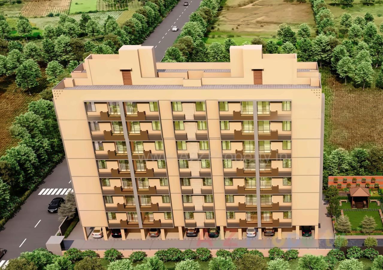 3D Elevation of real estate project Mahalaxmi Rivasa located at Gandhinagar, Gandhinagar, Gujarat