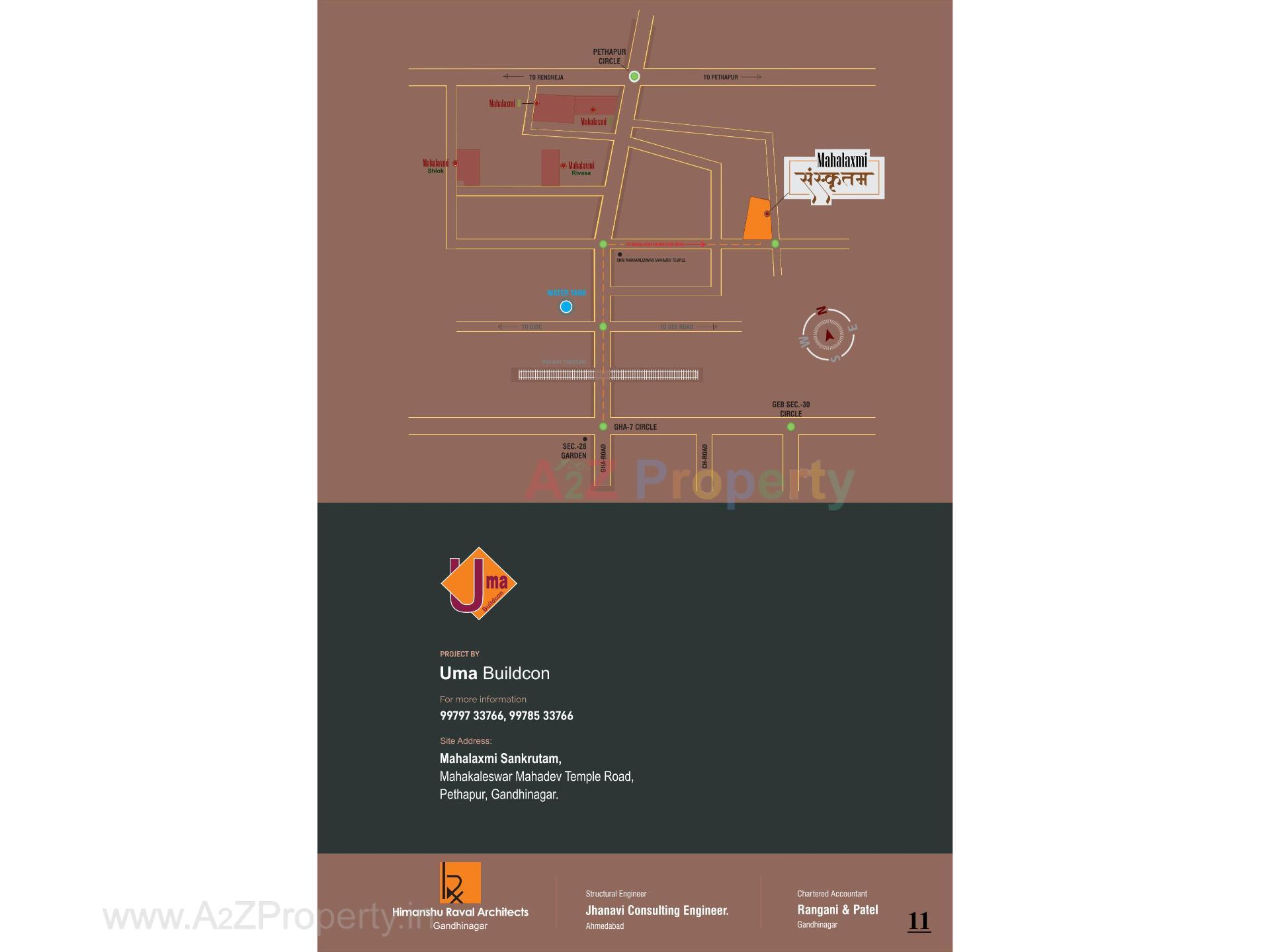  of real estate project Mahalaxmi Sanskrutam located at Pethapur, Gandhinagar, Gujarat