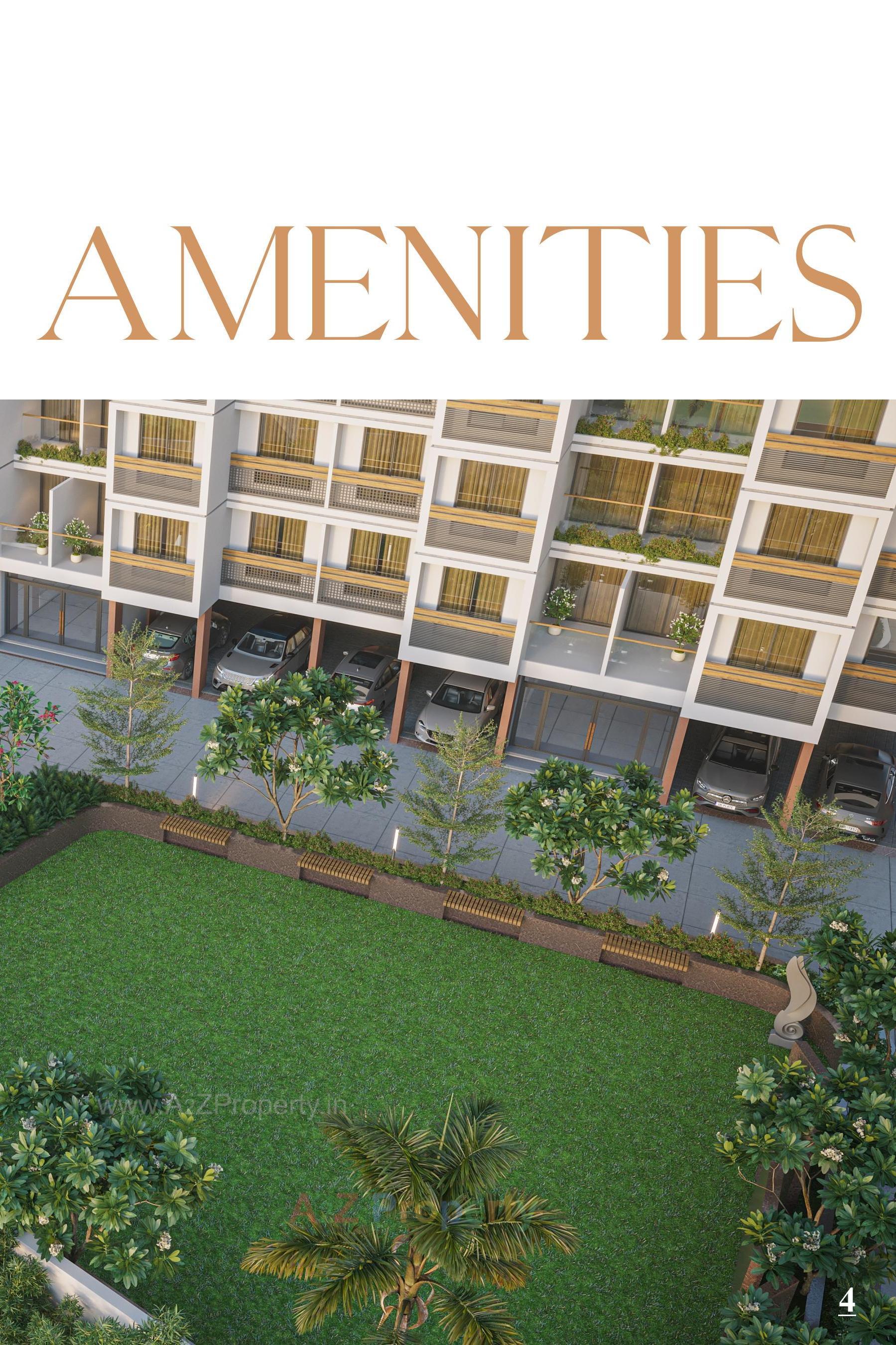 3D Elevation of real estate project Mahalaxmi Sanskrutam located at Pethapur, Gandhinagar, Gujarat