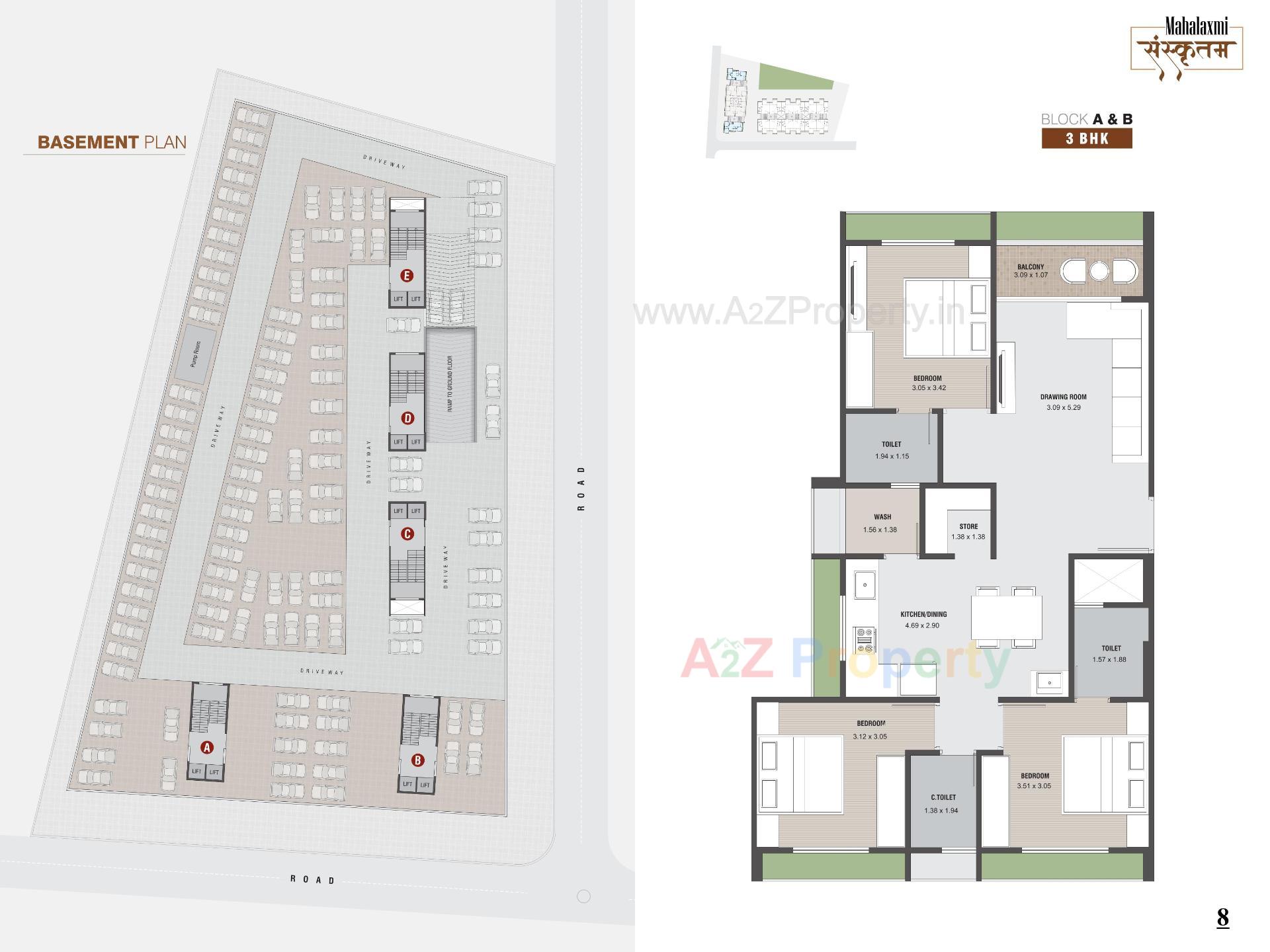 Layout of real estate project Mahalaxmi Sanskrutam located at Pethapur, Gandhinagar, Gujarat
