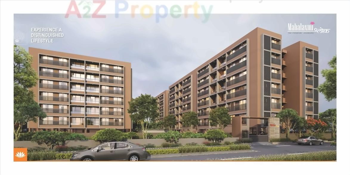 3D Elevation of real estate project Mahalaxmi Shlok located at Pethapur, Gandhinagar, Gujarat