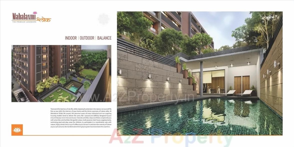 3D Elevation of real estate project Mahalaxmi Shlok located at Pethapur, Gandhinagar, Gujarat