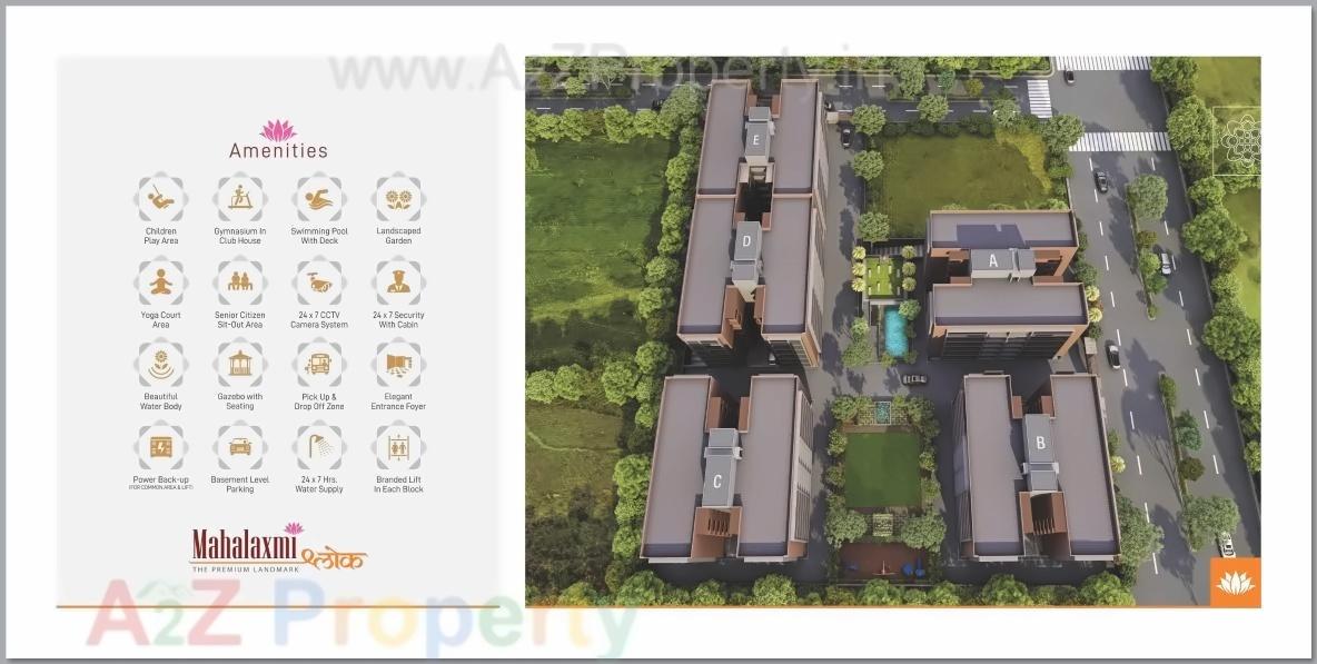 Layout of real estate project Mahalaxmi Shlok located at Pethapur, Gandhinagar, Gujarat