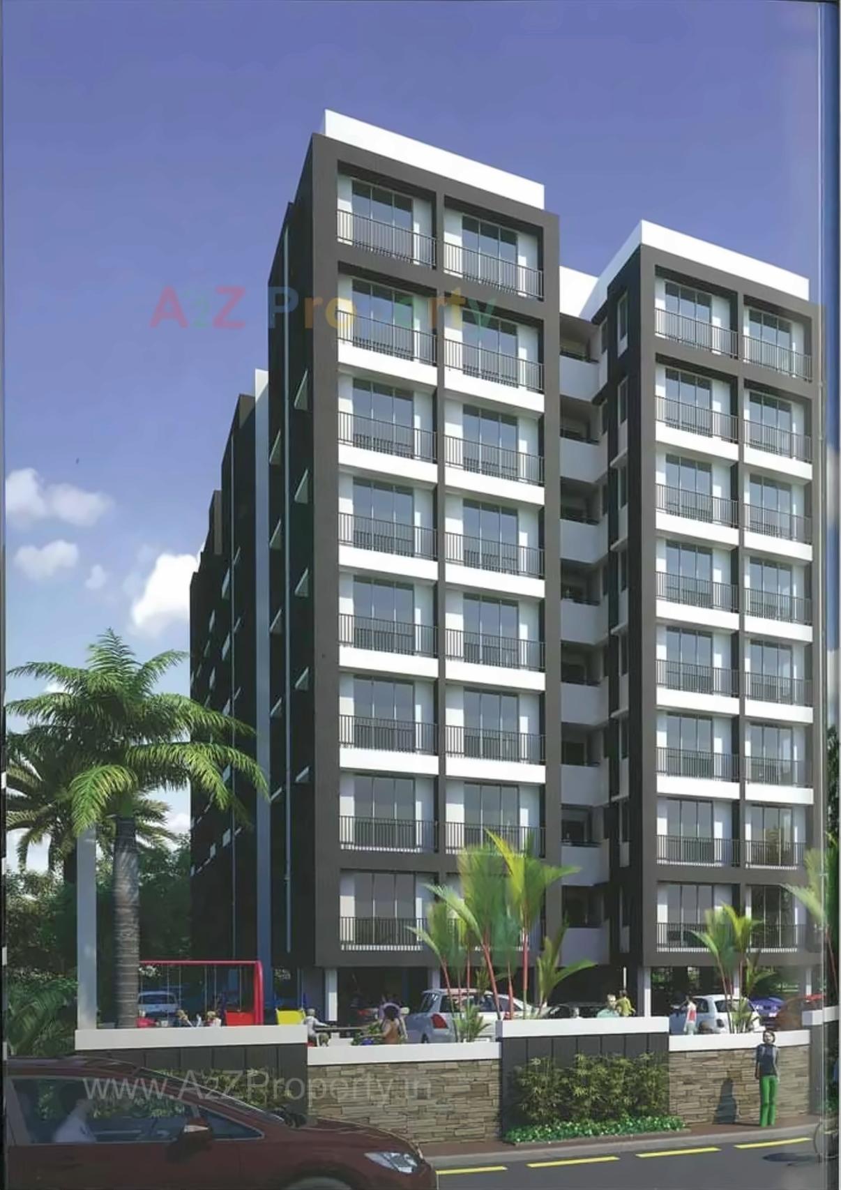 3D Elevation of real estate project Mahavir Hills located at Koba, Gandhinagar, Gujarat