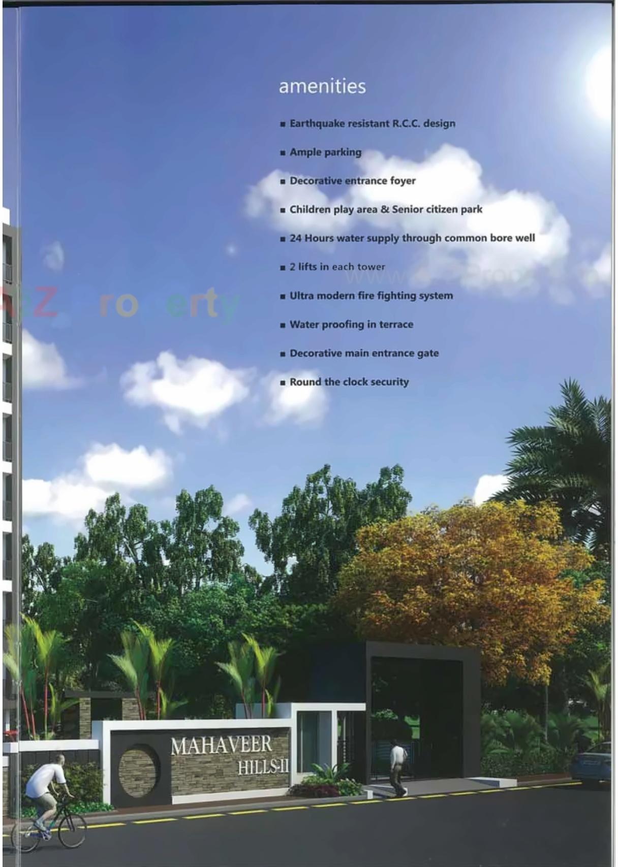 3D Elevation of real estate project Mahavir Hills located at Koba, Gandhinagar, Gujarat