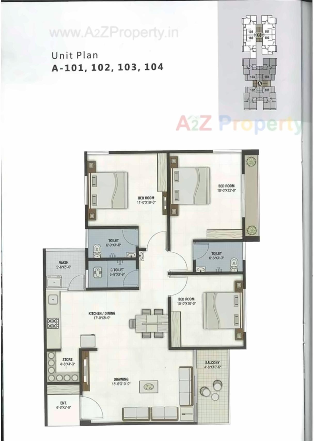 Layout of real estate project Mahavir Hills located at Koba, Gandhinagar, Gujarat