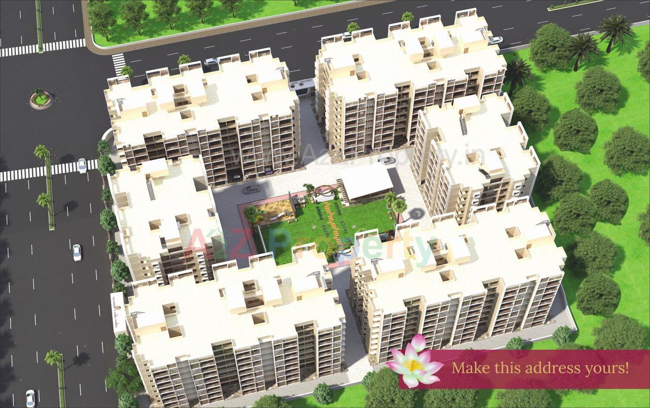 3D Elevation of real estate project Maitri Lake View located at Zundal, Gandhinagar, Gujarat