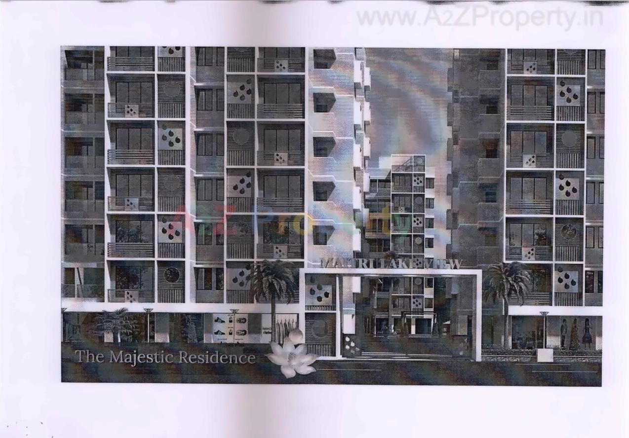 3D Elevation of real estate project Maitri Lake View located at Zundal, Gandhinagar, Gujarat