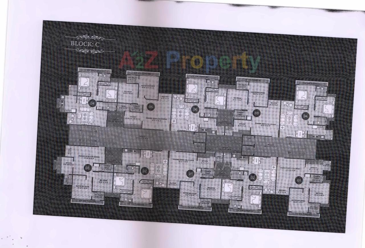 Layout of real estate project Maitri Lake View located at Zundal, Gandhinagar, Gujarat
