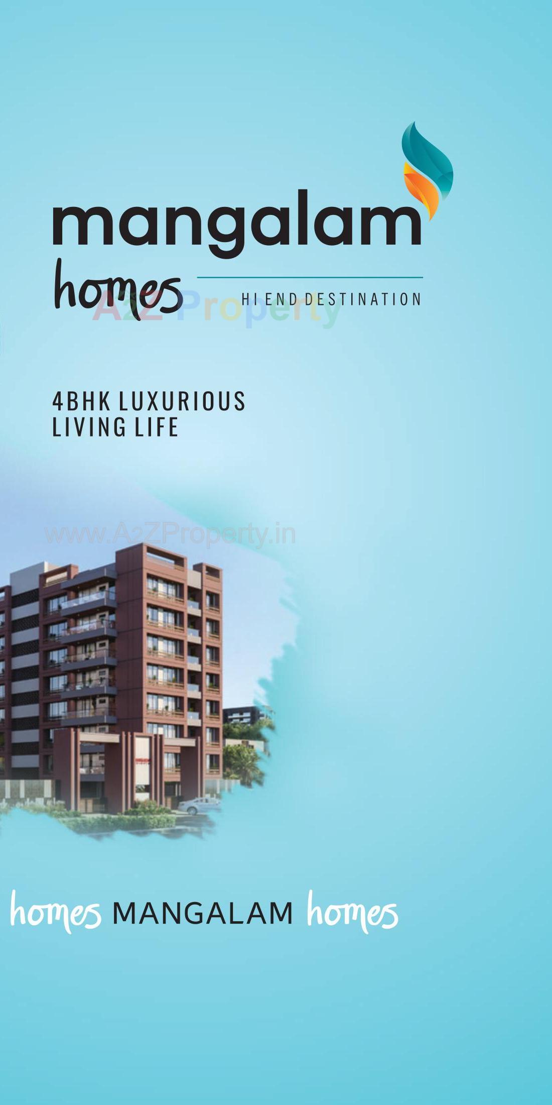 3D Elevation of real estate project Mangalam Homes located at Dahegam, Gandhinagar, Gujarat