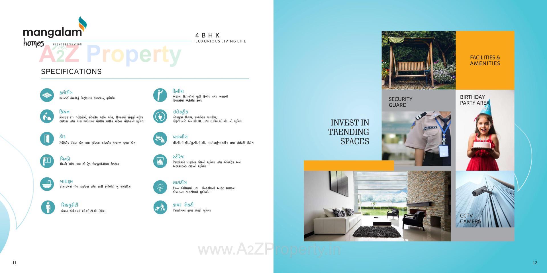  of real estate project Mangalam Homes located at Dahegam, Gandhinagar, Gujarat