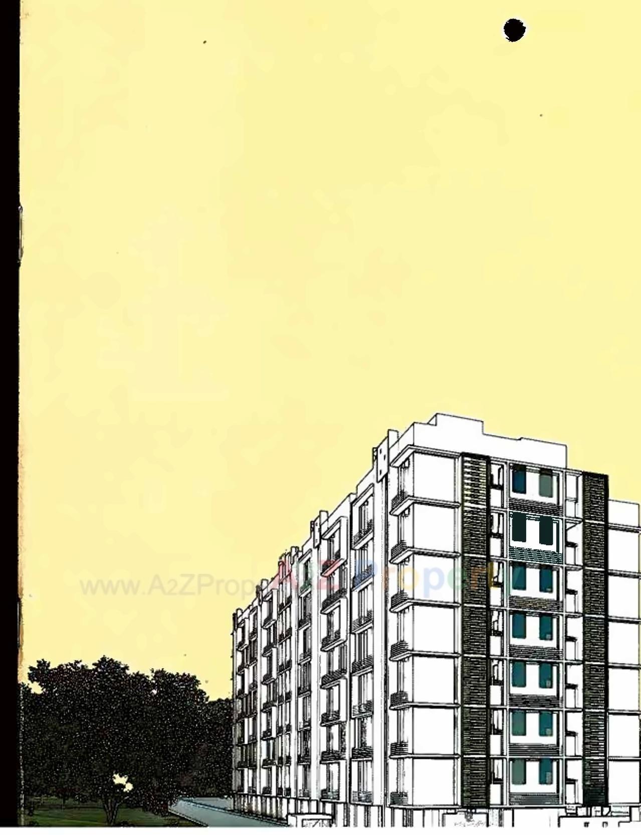 3D Elevation of real estate project Mangalmurti Heights located at Zundal, Gandhinagar, Gujarat