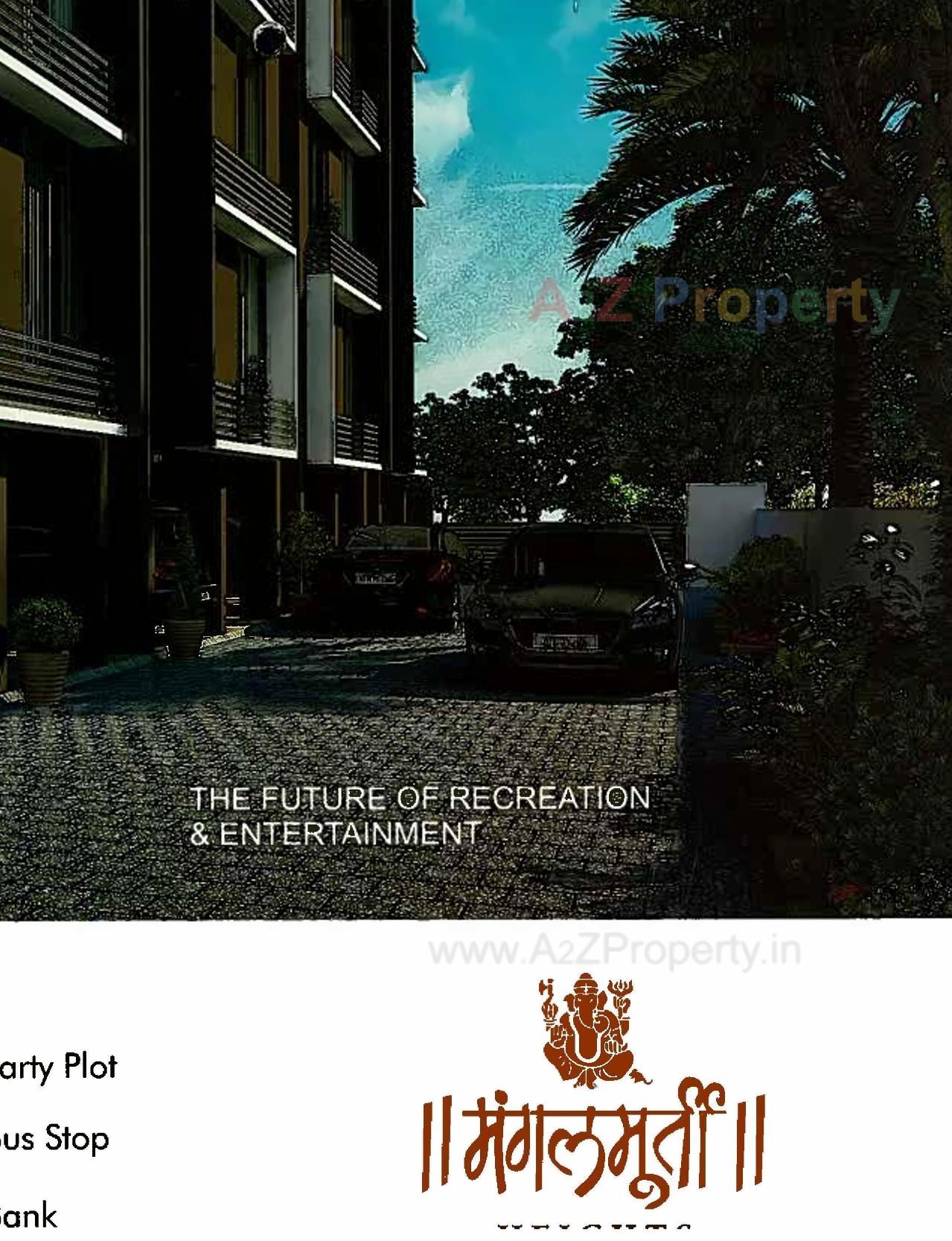 3D Elevation of real estate project Mangalmurti Heights located at Zundal, Gandhinagar, Gujarat