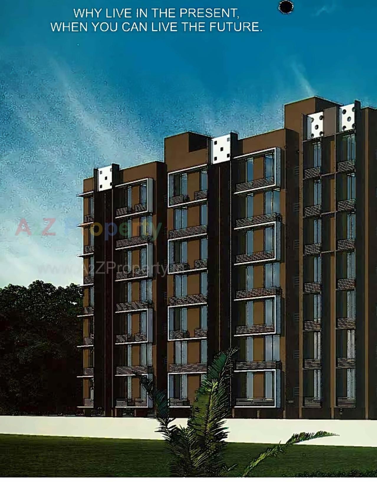 3D Elevation of real estate project Mangalmurti Heights located at Zundal, Gandhinagar, Gujarat