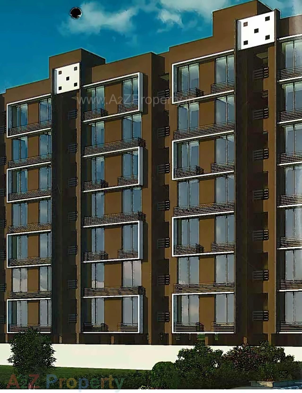 3D Elevation of real estate project Mangalmurti Heights located at Zundal, Gandhinagar, Gujarat